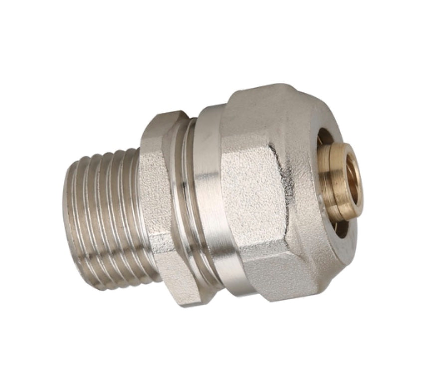 PIPE CONNECTOR 16mm MLCP - 1/2" MALE
