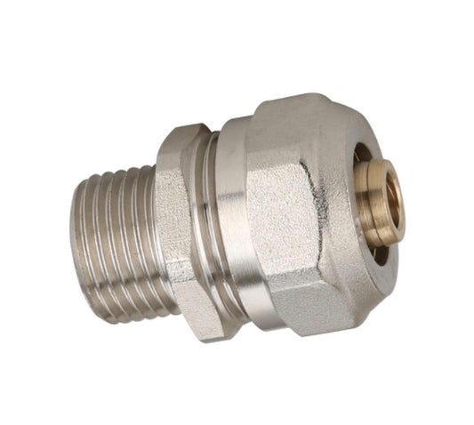 PIPE CONNECTOR 16mm MLCP - 1/2" MALE