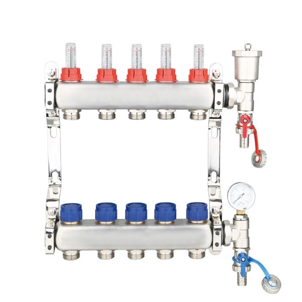 5 PORT STANDARD DESIGN UFH MANIFOLD
