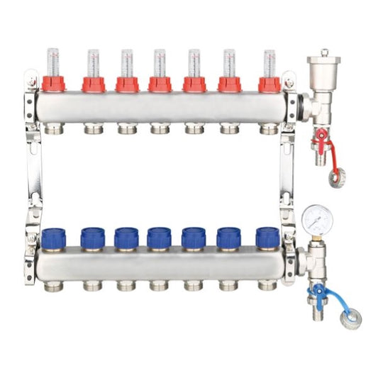 7 PORT STANDARD DESIGN UFH MANIFOLD