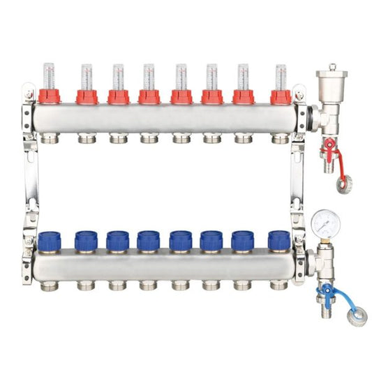 8 PORT STANDARD DESIGN UFH MANIFOLD