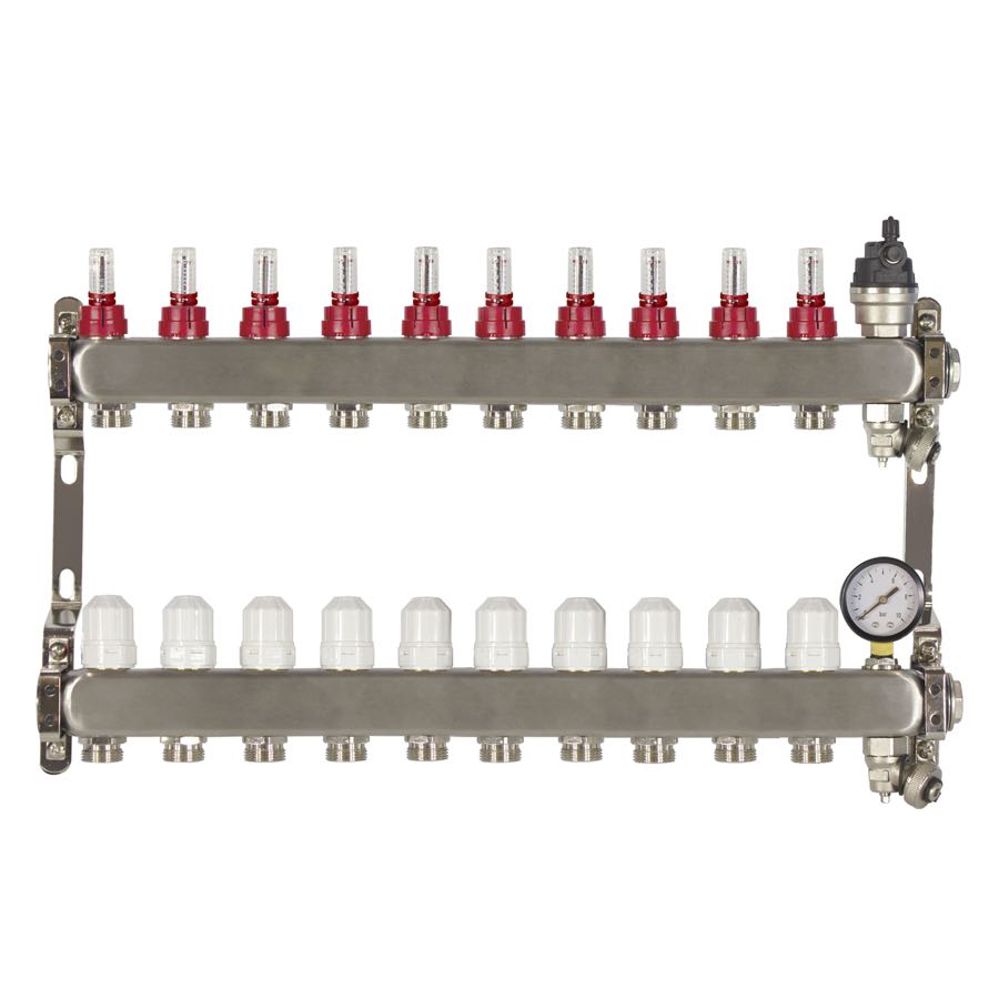 10 PORT ADVANCE DESIGN UFH MANIFOLD