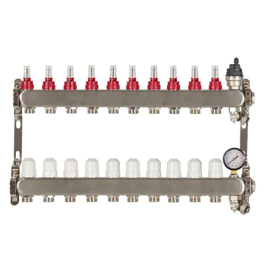 10 PORT ADVANCE DESIGN UFH MANIFOLD