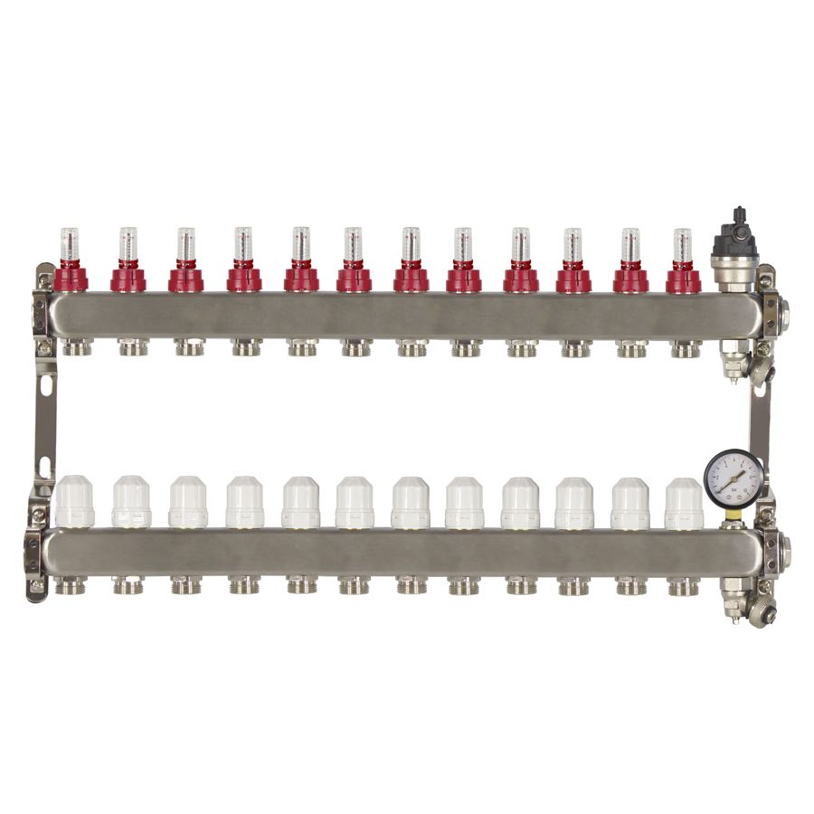 12 PORT ADVANCE DESIGN UFH MANIFOLD