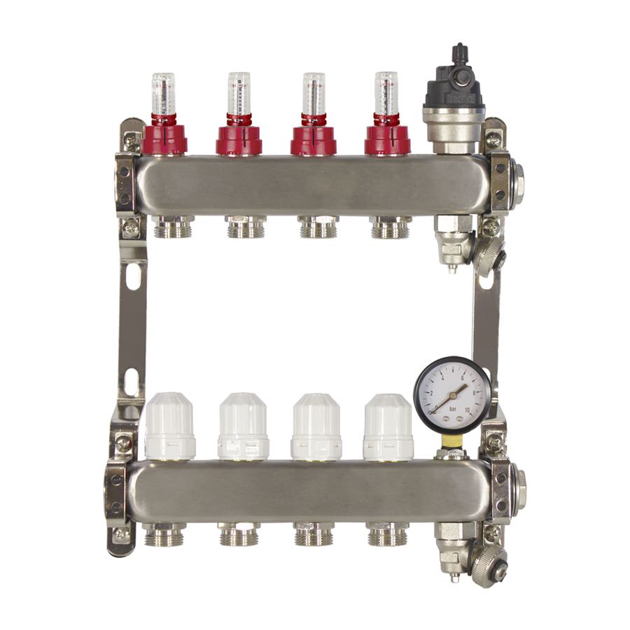 4 PORT ADVANCE DESIGN UFH MANIFOLD