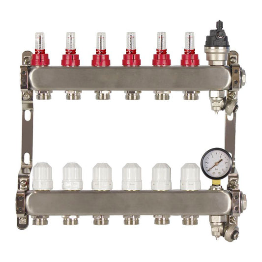 6 PORT ADVANCE DESIGN UFH MANIFOLD