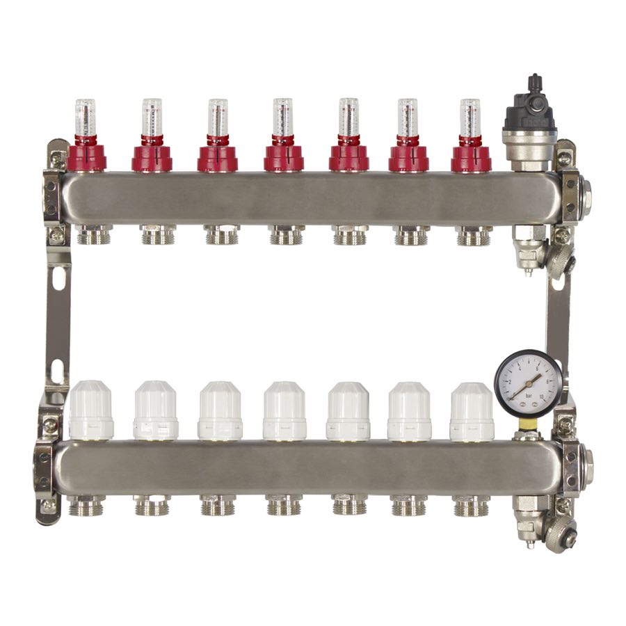 7 PORT ADVANCE DESIGN UFH MANIFOLD