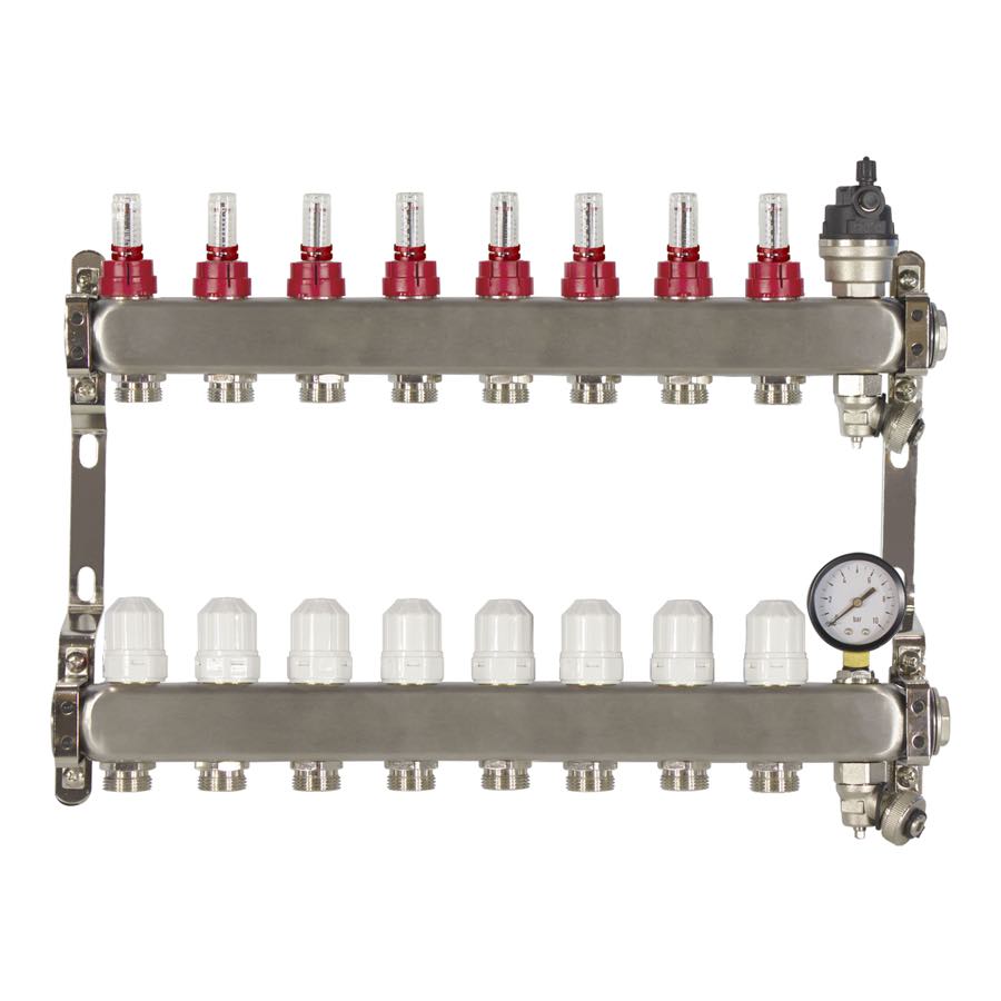 8 PORT ADVANCE DESIGN UFH MANIFOLD