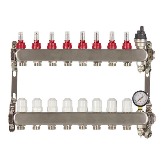 8 PORT ADVANCE DESIGN UFH MANIFOLD